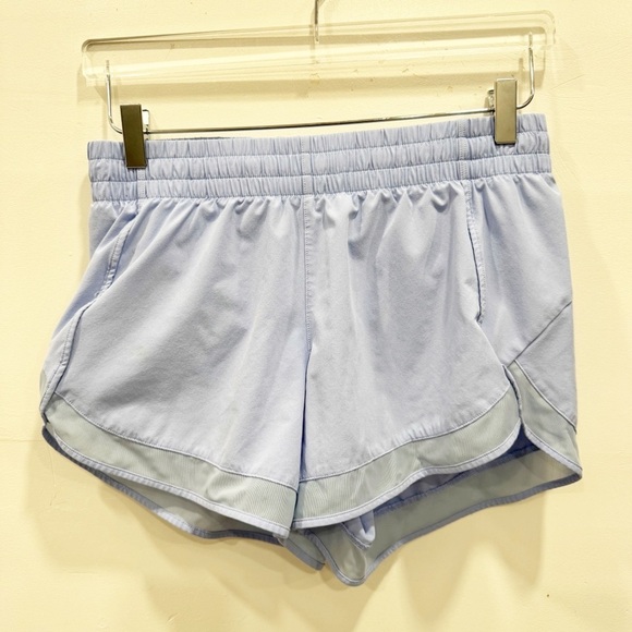 Athleta Mesh Racer Run 4” Short Lined Light Blue Small Sporty Athletic - Picture 1 of 10